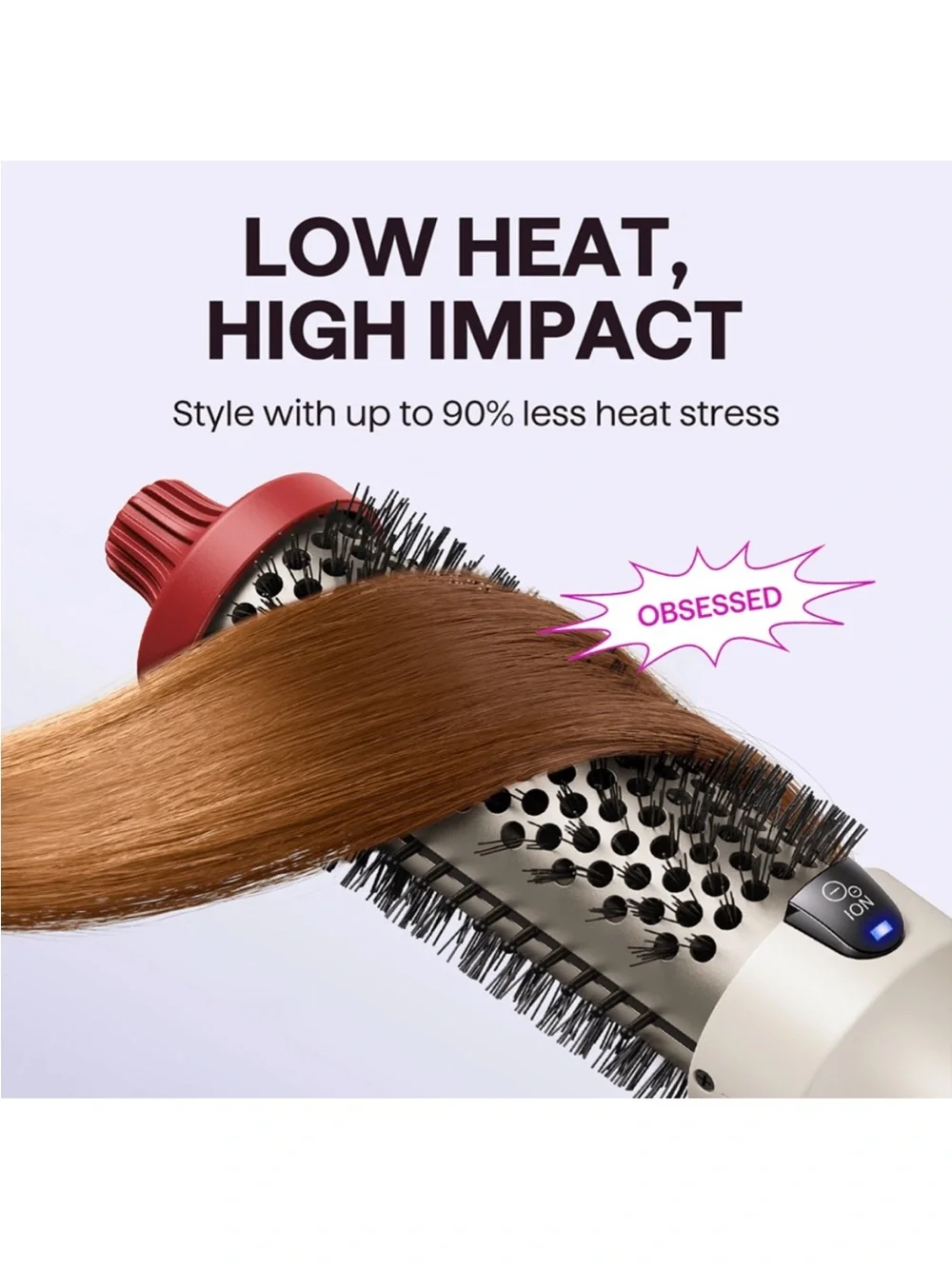 Wavytalk—Blowout Boost 1.5 Inch Ionic Thermal Brush, Pink